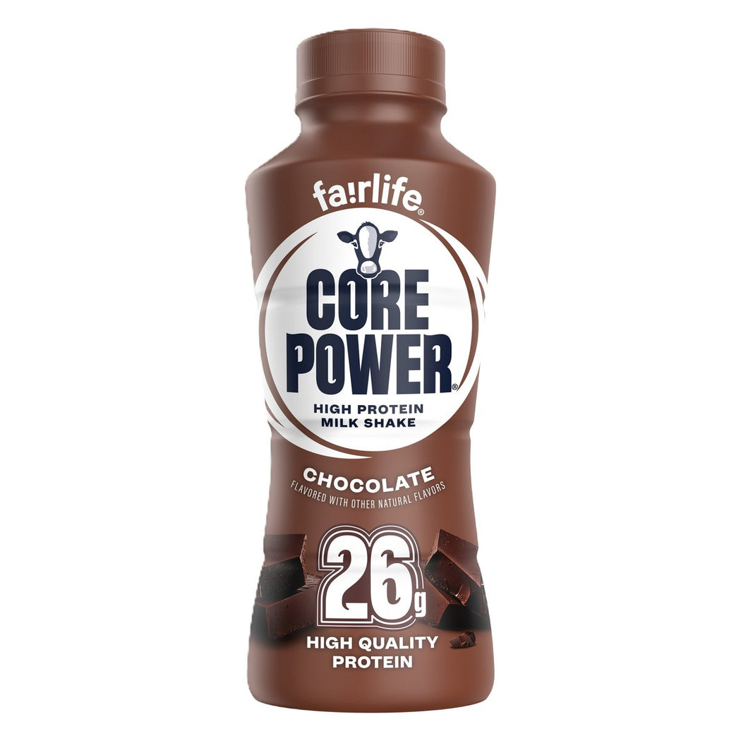 Core Power Chocolate 26g protein milk shake 14 fl oz bottle