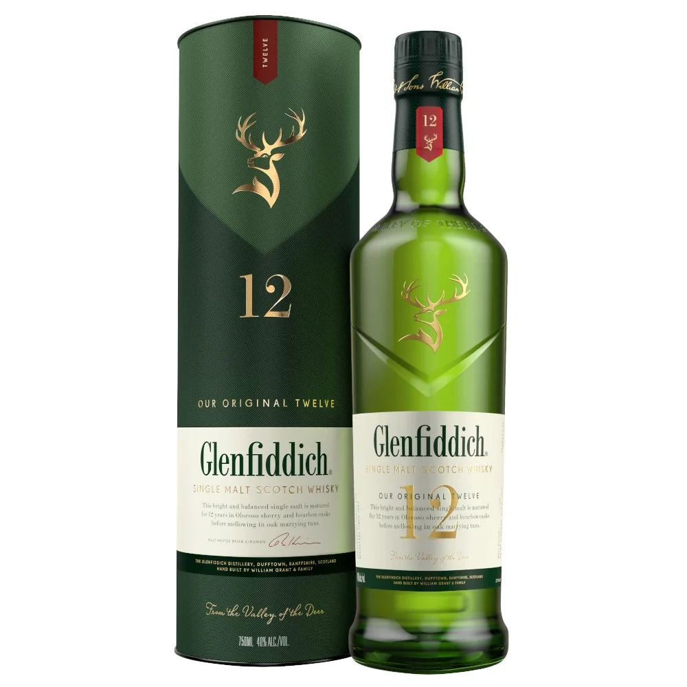 Glenfiddich 12 Year Old Whisky (750 ml)