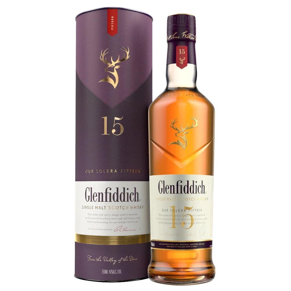 Glenfiddich 15 Year Old Whisky (750 ml)