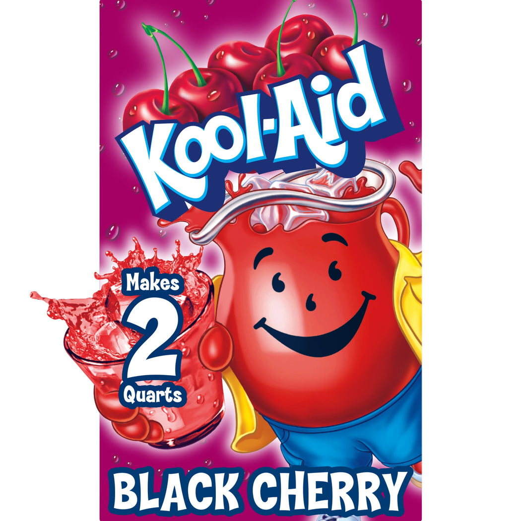Kool-Aid Unsweetened Black Cherry drink mix packet