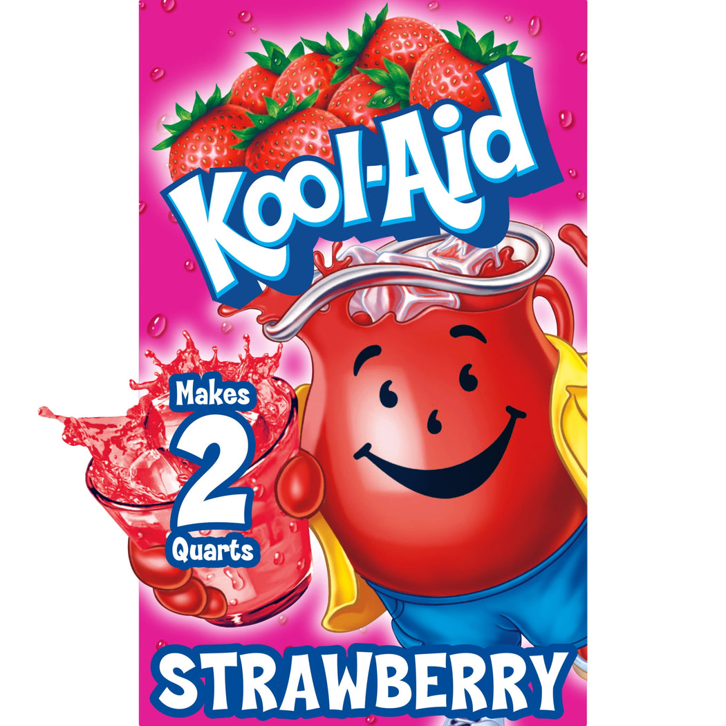 Kool-Aid Unsweetened Strawberry drink mix packet