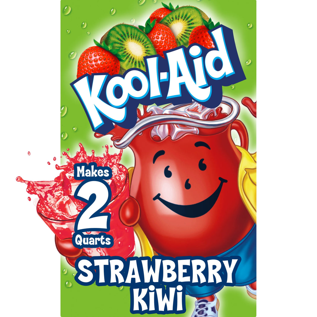 Kool-Aid Unsweetened Strawberry Kiwi drink mix packet
